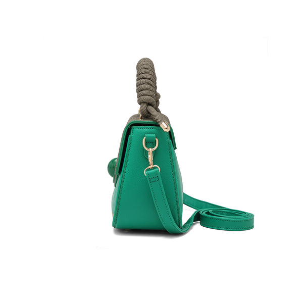 Eclipse Premium Vegan Knitted Handbag (green)