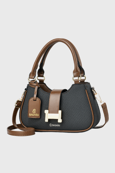 BAGABU Luxe Vegan Leather Structured Handbag (Green)