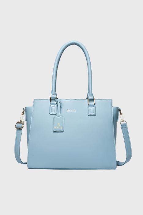 BAGABU Executive Laptop Tote Bag for Women (Sky Blue)