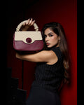 Eclipse Premium Vegan Knitted Handbag (burgundy)