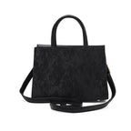 Meadow, Medium Vegan Leather Handbag (black)