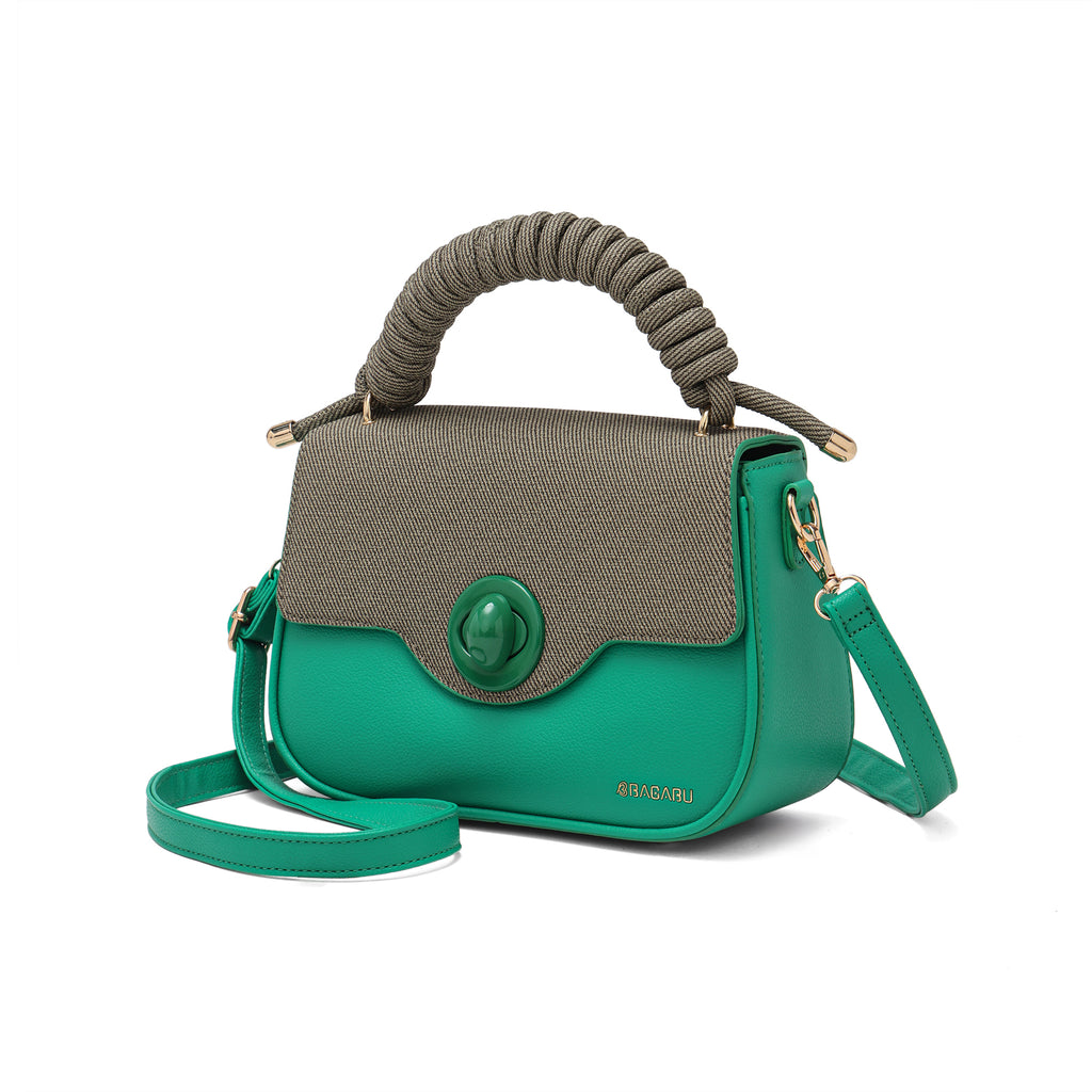 Eclipse Premium Vegan Knitted Handbag (green)