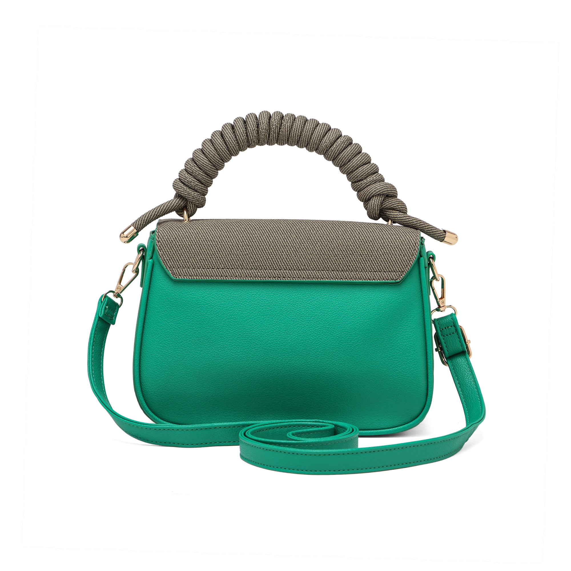 Eclipse Premium Vegan Knitted Handbag (green)