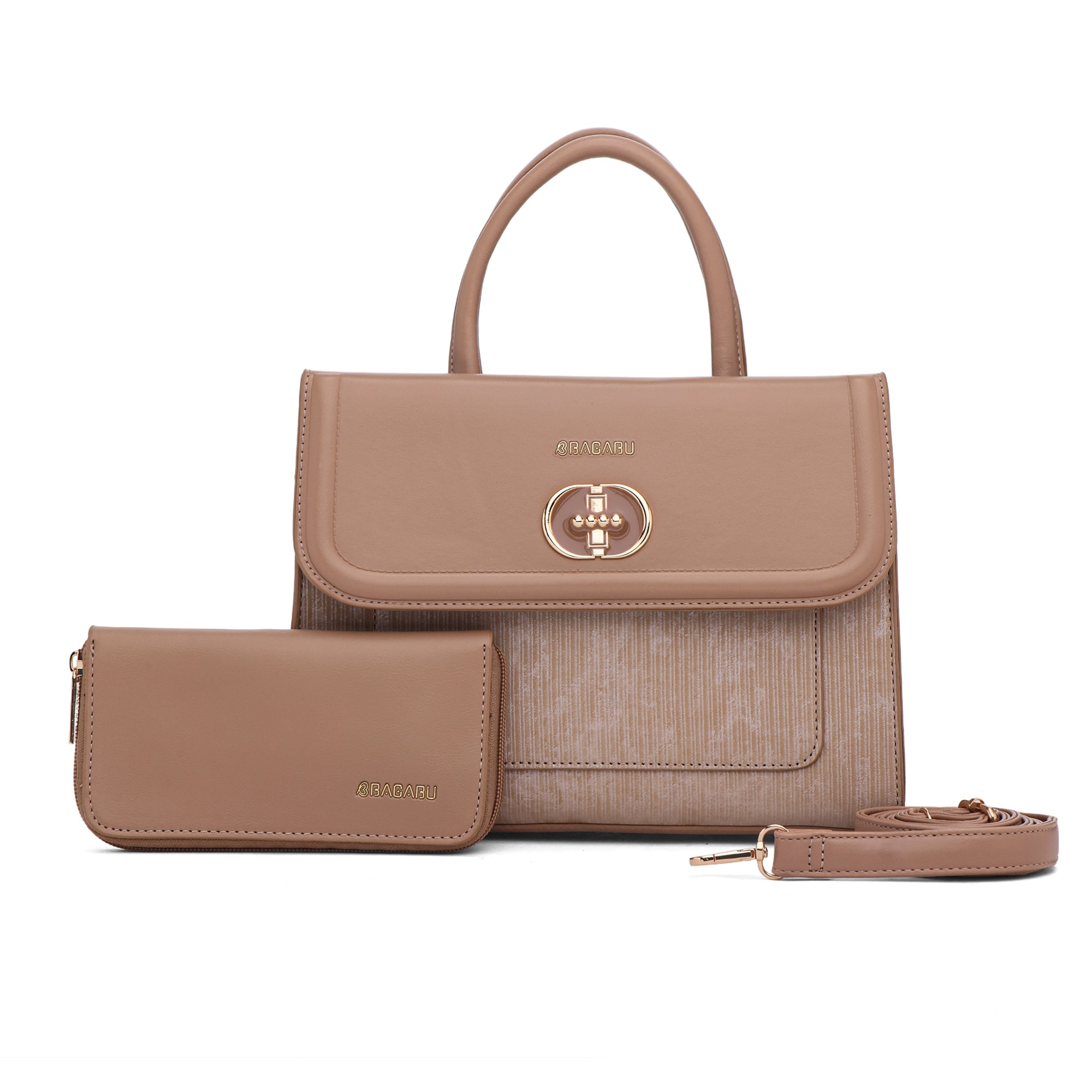 Meadow, Medium Vegan Leather Handbag (beige)