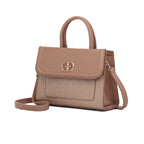 Meadow, Medium Vegan Leather Handbag (beige)