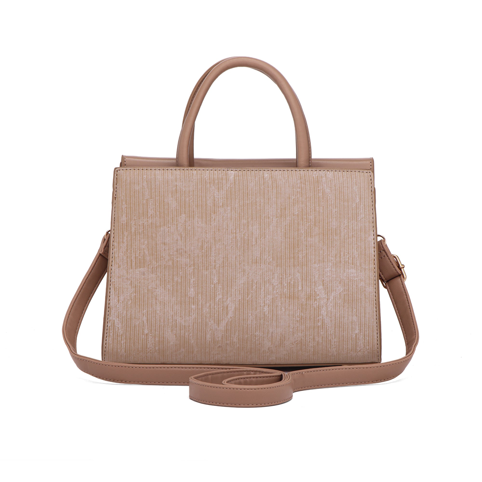 Meadow, Medium Vegan Leather Handbag (beige)