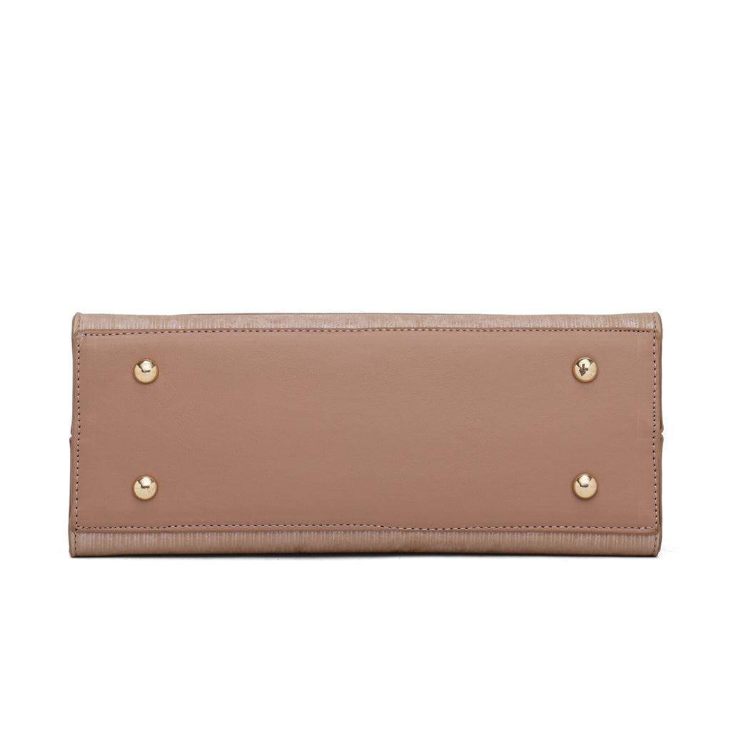 Meadow, Medium Vegan Leather Handbag (beige)