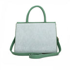 Meadow, Medium Vegan Leather Handbag (green)