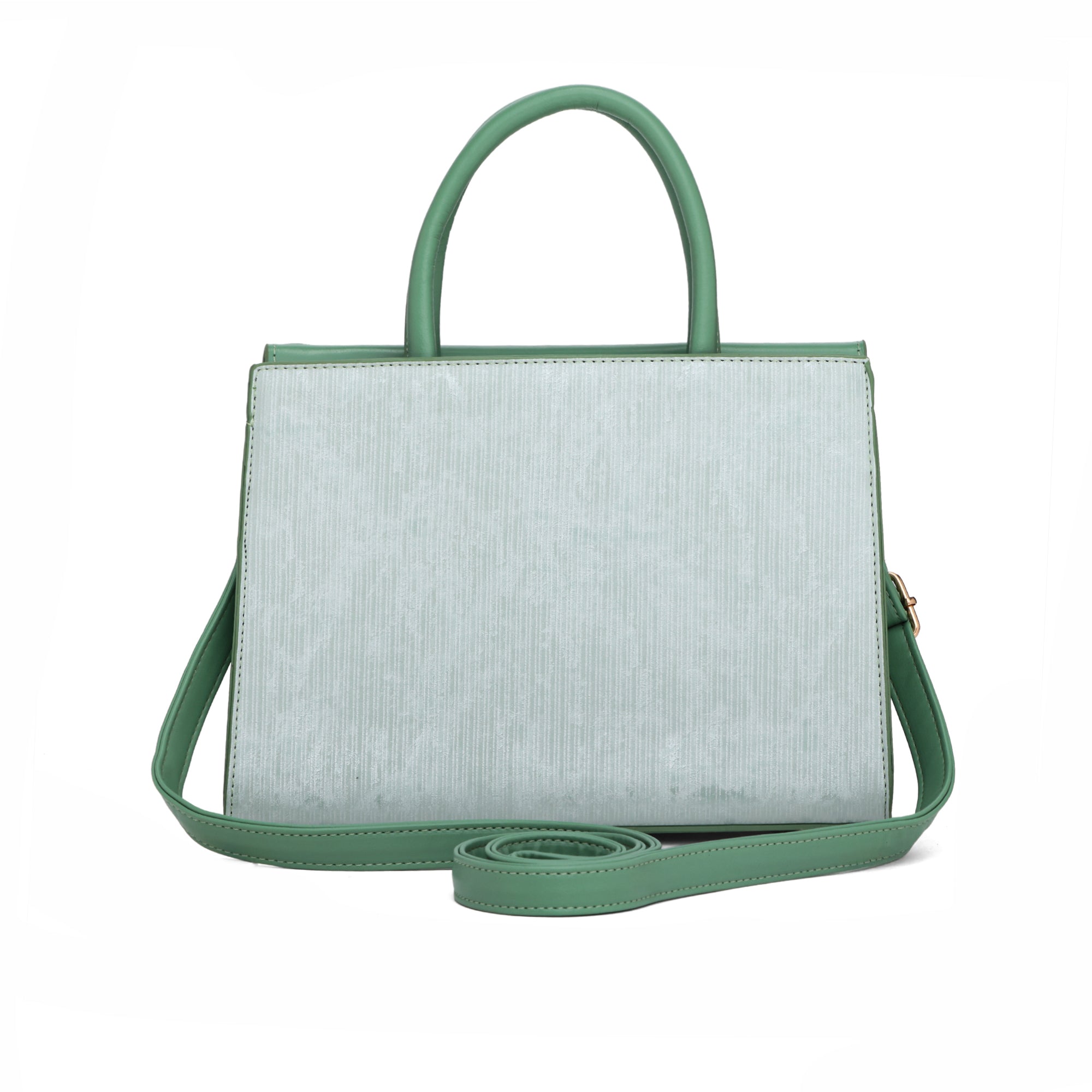 Meadow, Medium Vegan Leather Handbag (green)