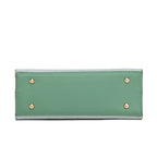 Meadow, Medium Vegan Leather Handbag (green)
