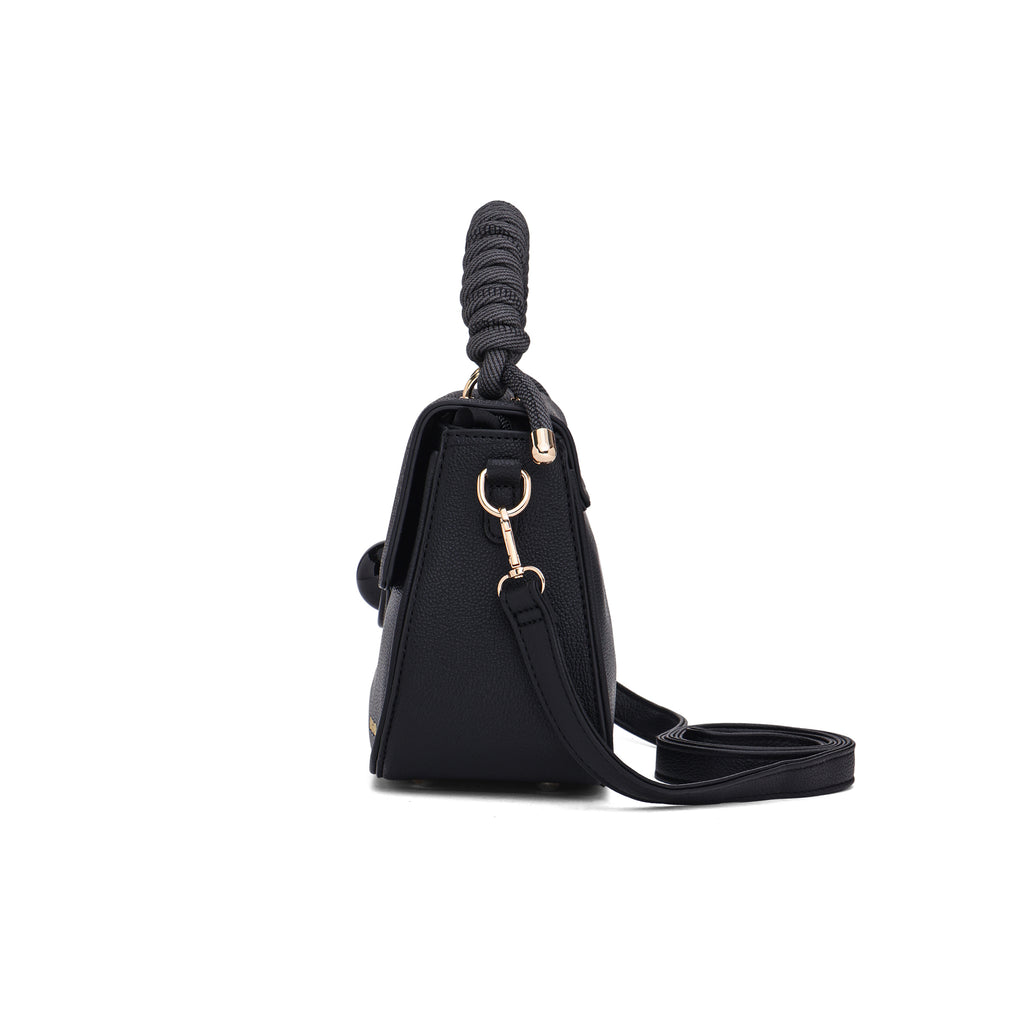 Eclipse Premium Vegan Knitted Handbag (black)