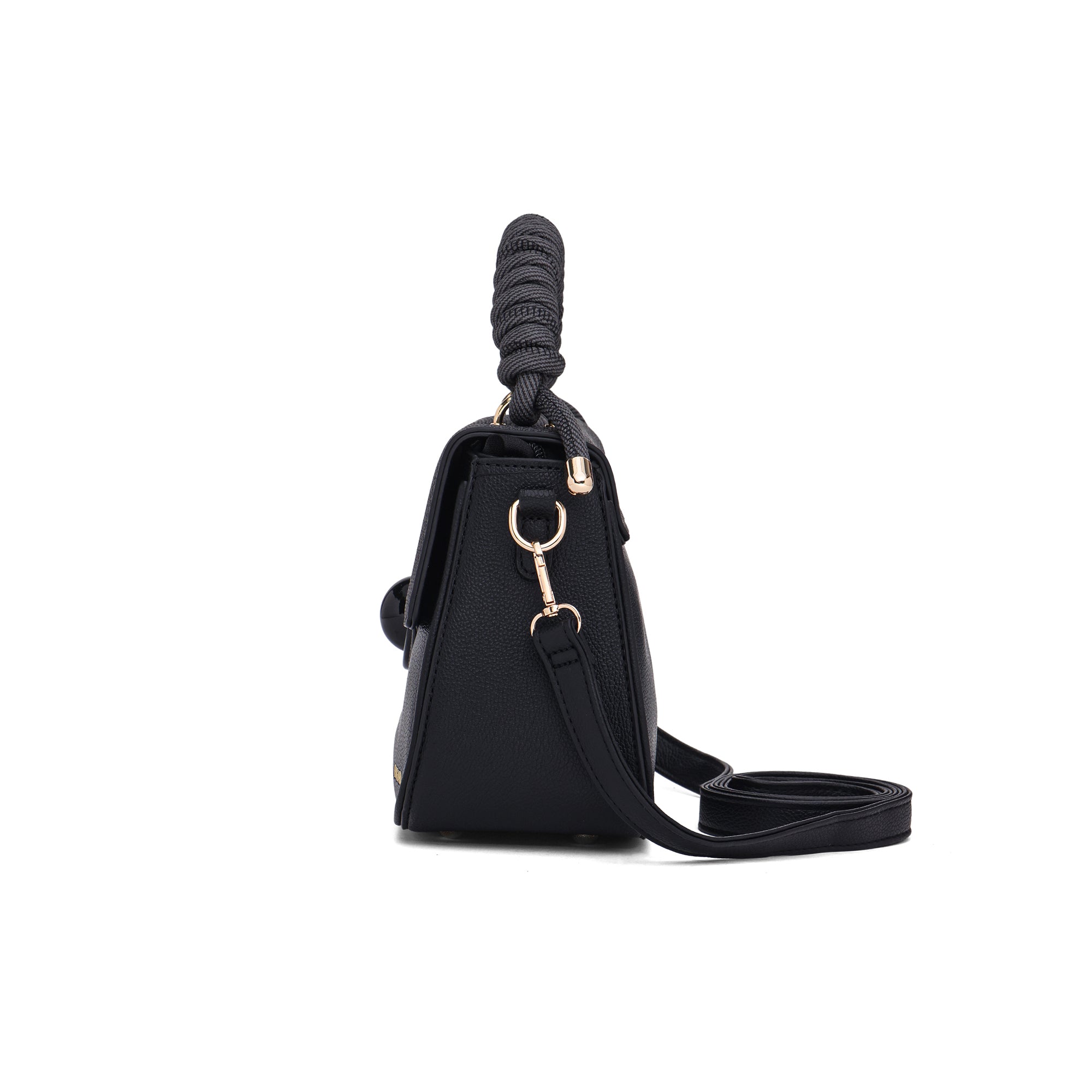 Eclipse Premium Vegan Knitted Handbag (black)