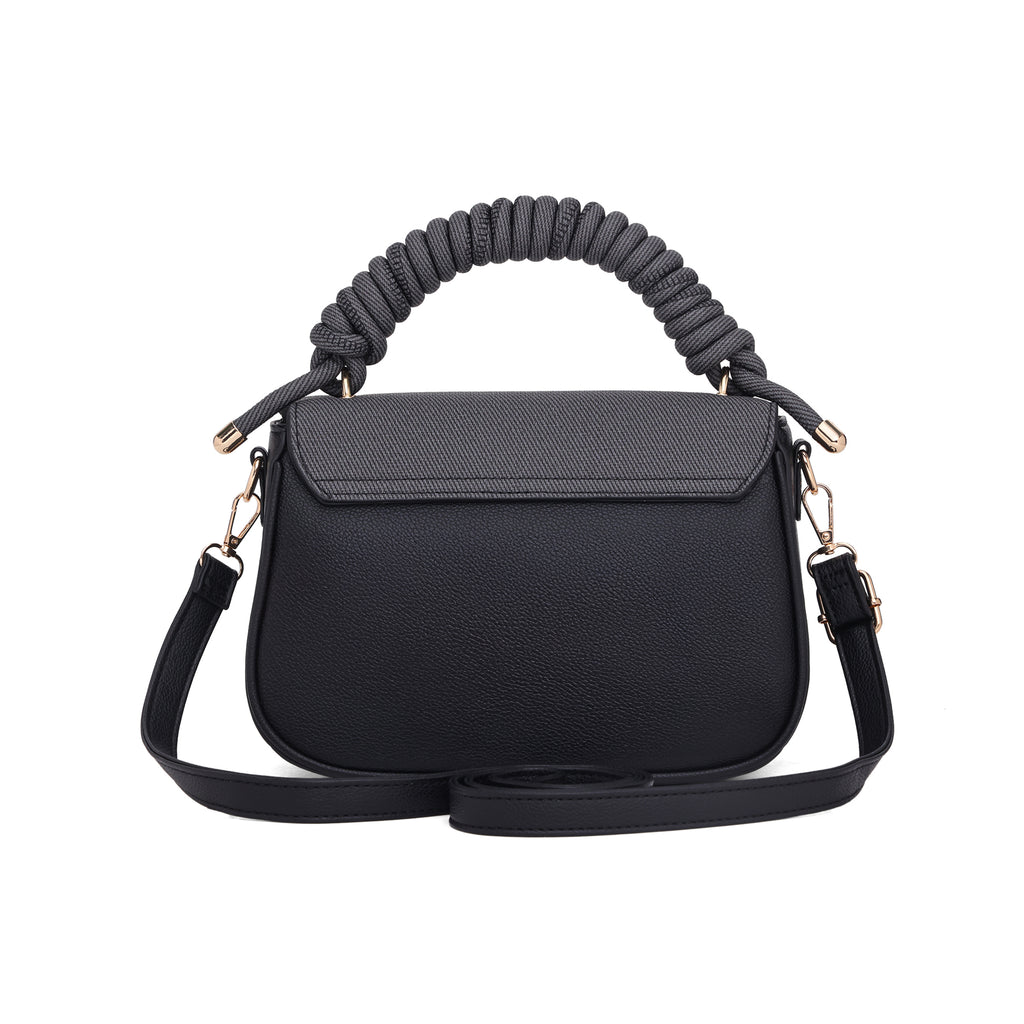 Eclipse Premium Vegan Knitted Handbag (black)