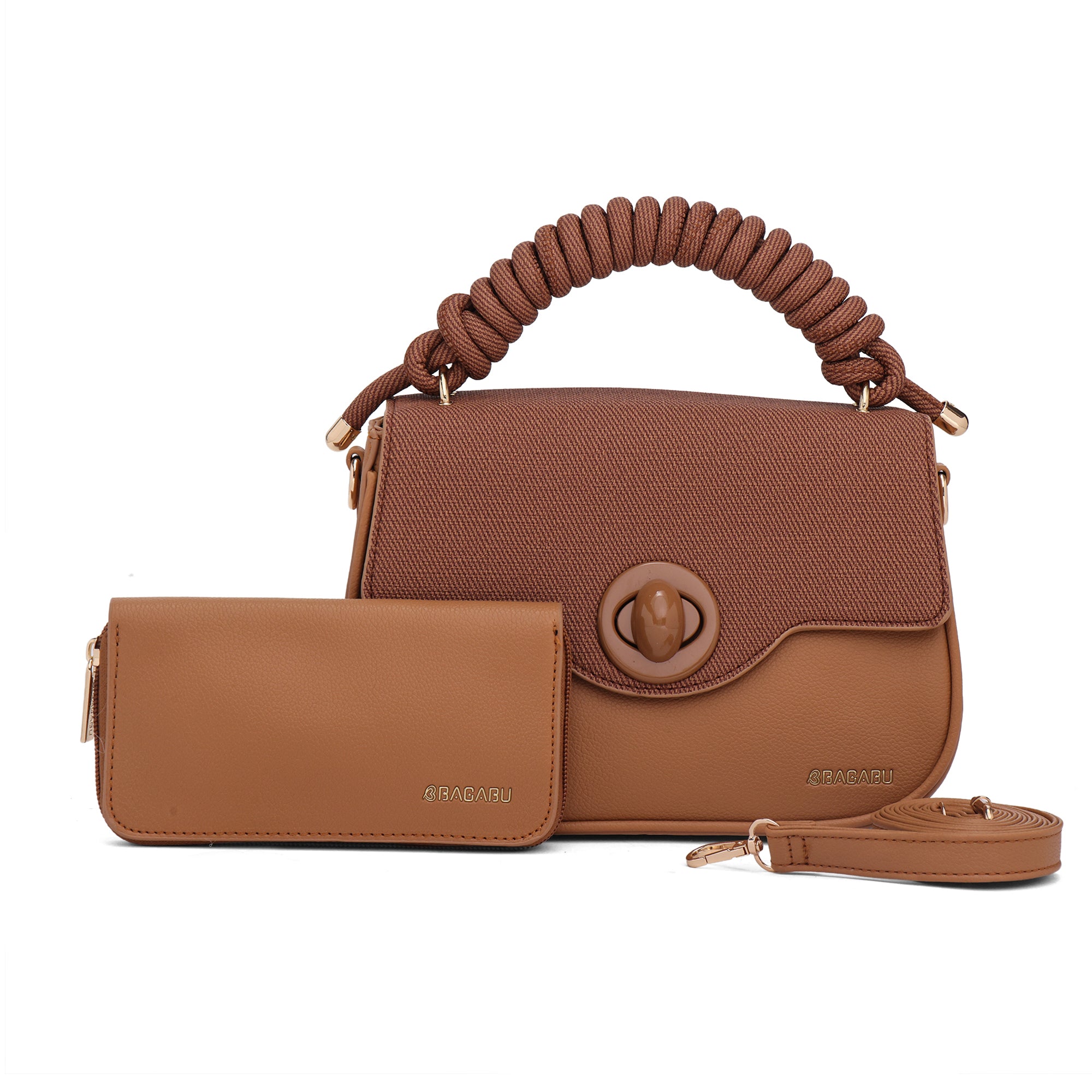 Eclipse Premium Vegan Knitted Handbag (brown)