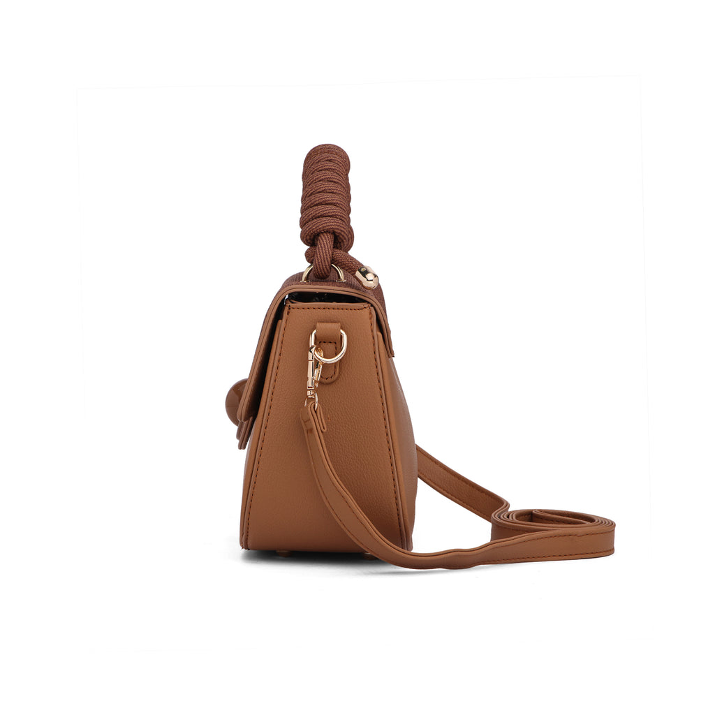 Eclipse Premium Vegan Knitted Handbag (brown)