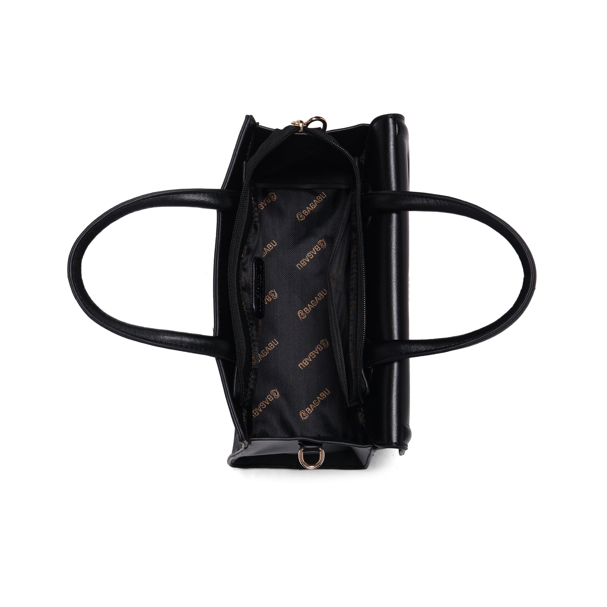Meadow, Medium Vegan Leather Handbag (black)