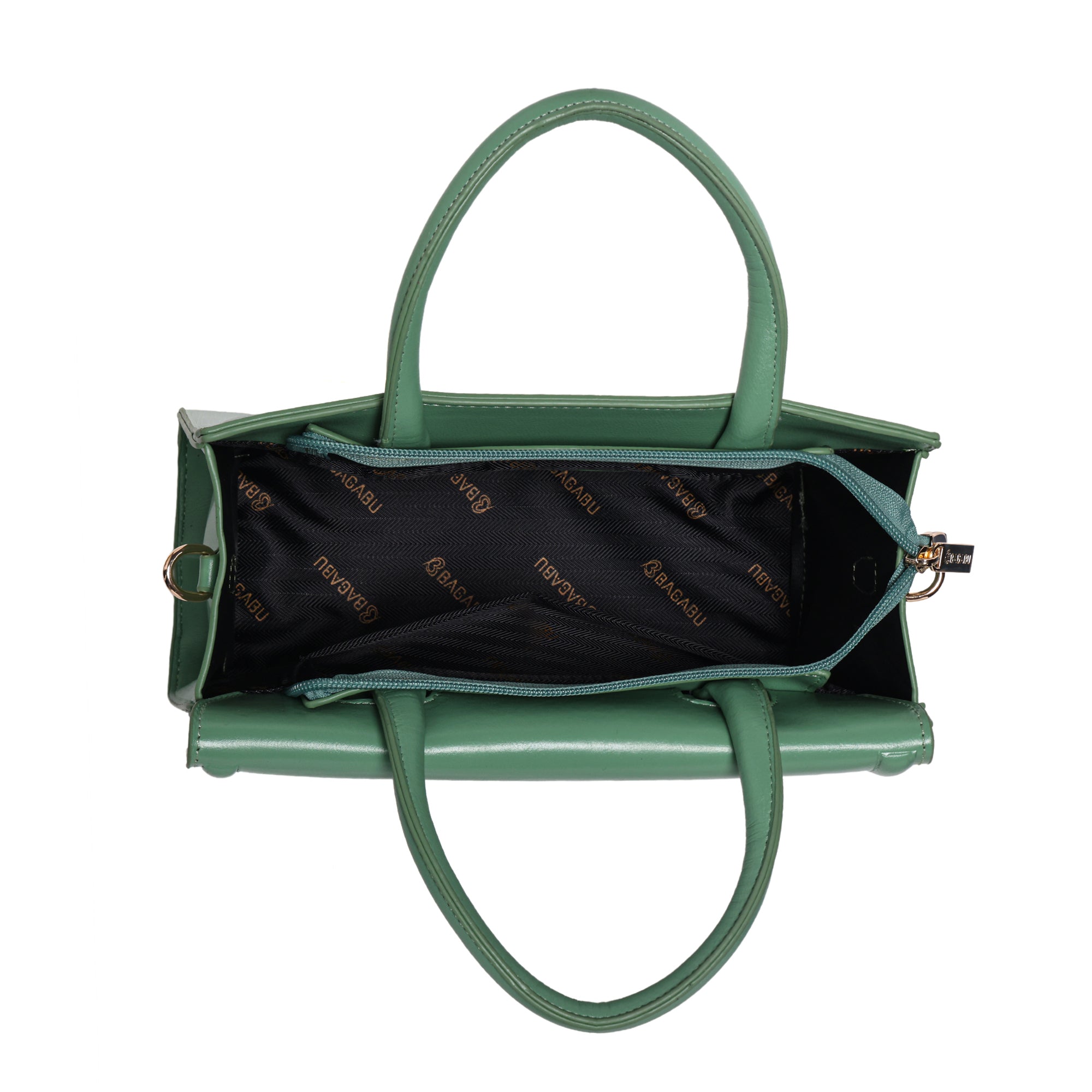 Meadow, Medium Vegan Leather Handbag (green)