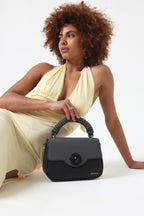 Eclipse Premium Vegan Knitted Handbag (black)