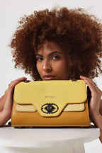 Bagabu Elegance Chain Shoulder Bag for Women (Yellow)