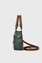 BAGABU Luxe Vegan Leather Structured Handbag (Green)