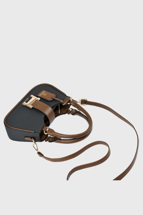 BAGABU Luxe Vegan Leather Structured Handbag (Black)