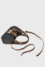 BAGABU Luxe Vegan Leather Structured Handbag (Black)