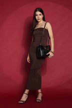 The Heart Locked Dual-Strap Handbag (Black)