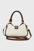 BAGABU Luxe Vegan Leather Structured Handbag (Beige)