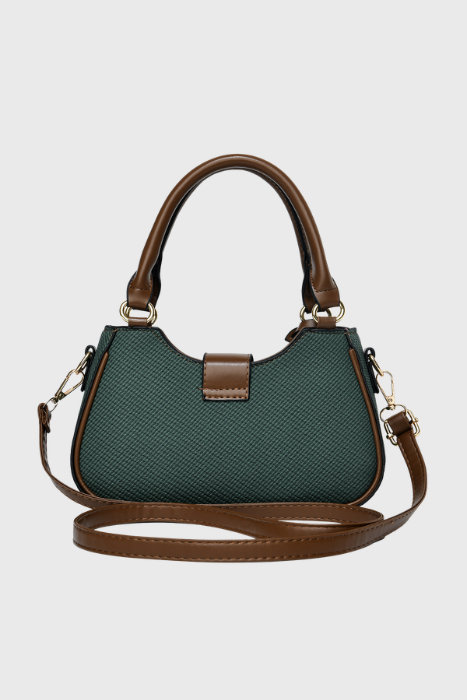 BAGABU Luxe Vegan Leather Structured Handbag (Green)