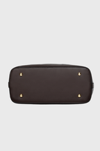 BAGABU Women's Premium Textured Vegan Leather Handbag Set with Wallet & Pouch (Coffee)