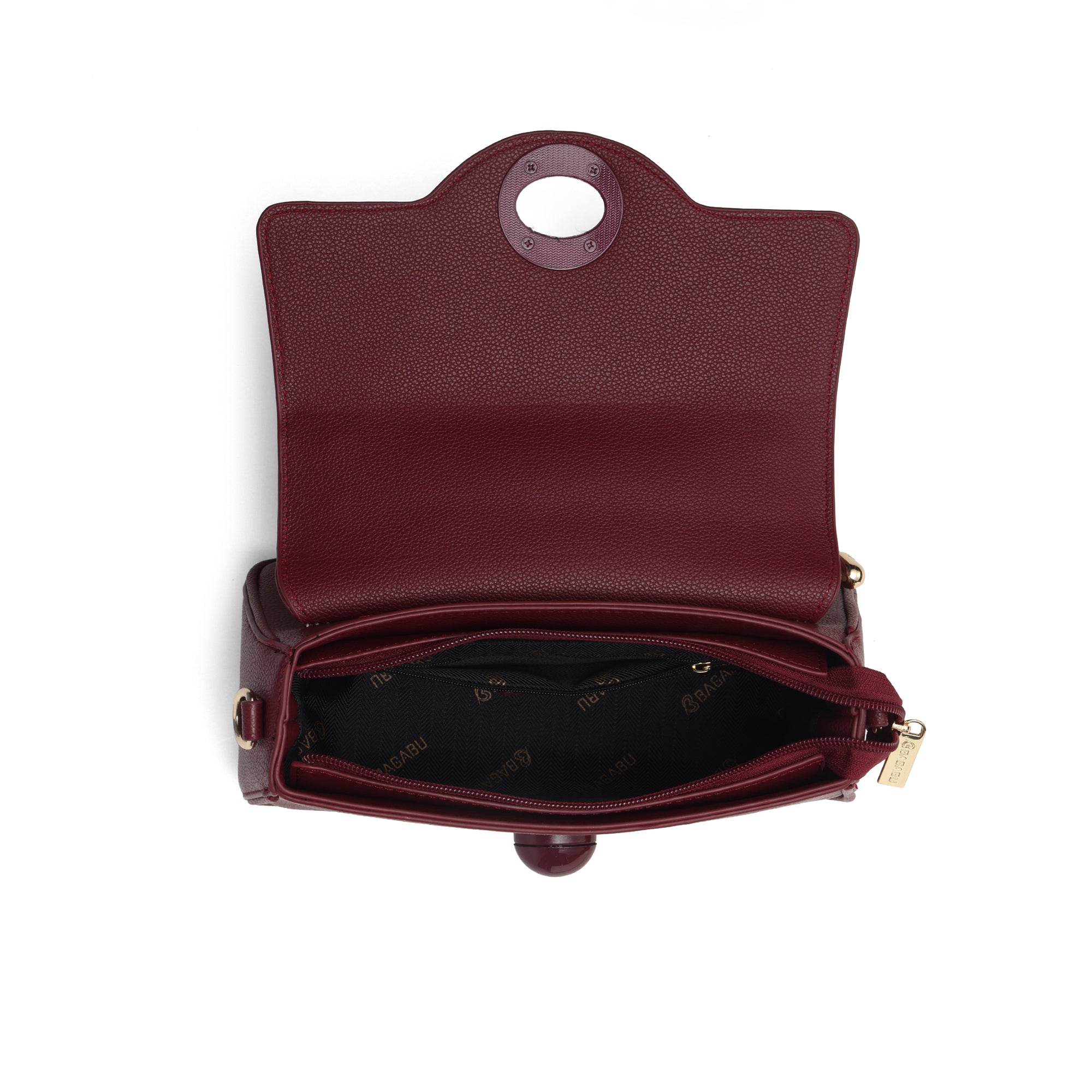 Eclipse Premium Vegan Knitted Handbag (burgundy)
