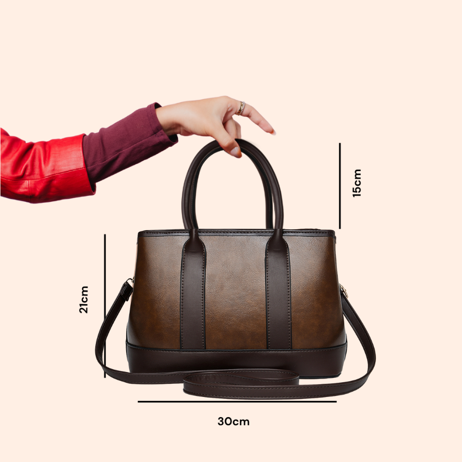 The Grain Premium Textured Handbag (coffee)