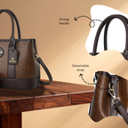 The Grain Premium Textured Handbag (coffee)