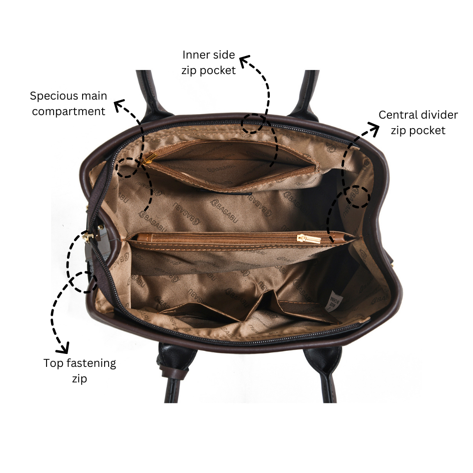The Grain Premium Textured Handbag (coffee)