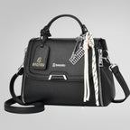Xena mini Premium vegan leather handbag (dark black)