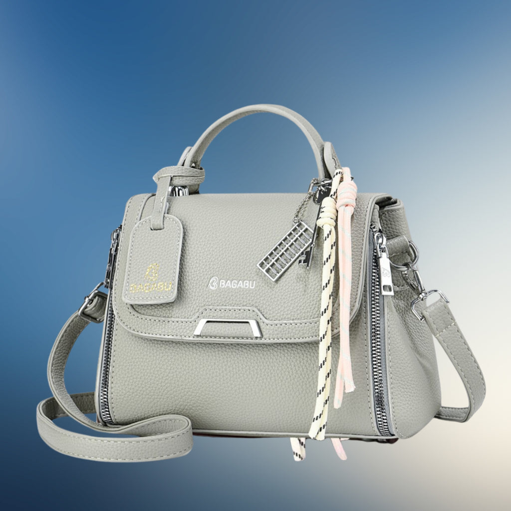 Xena mini Premium vegan leather handbag (grey)
