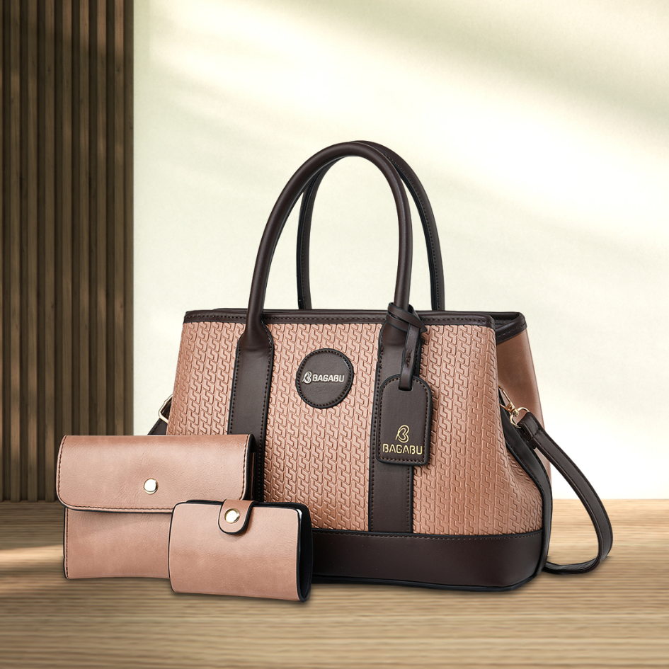 The Grain Premium Textured Handbag (nude pink)