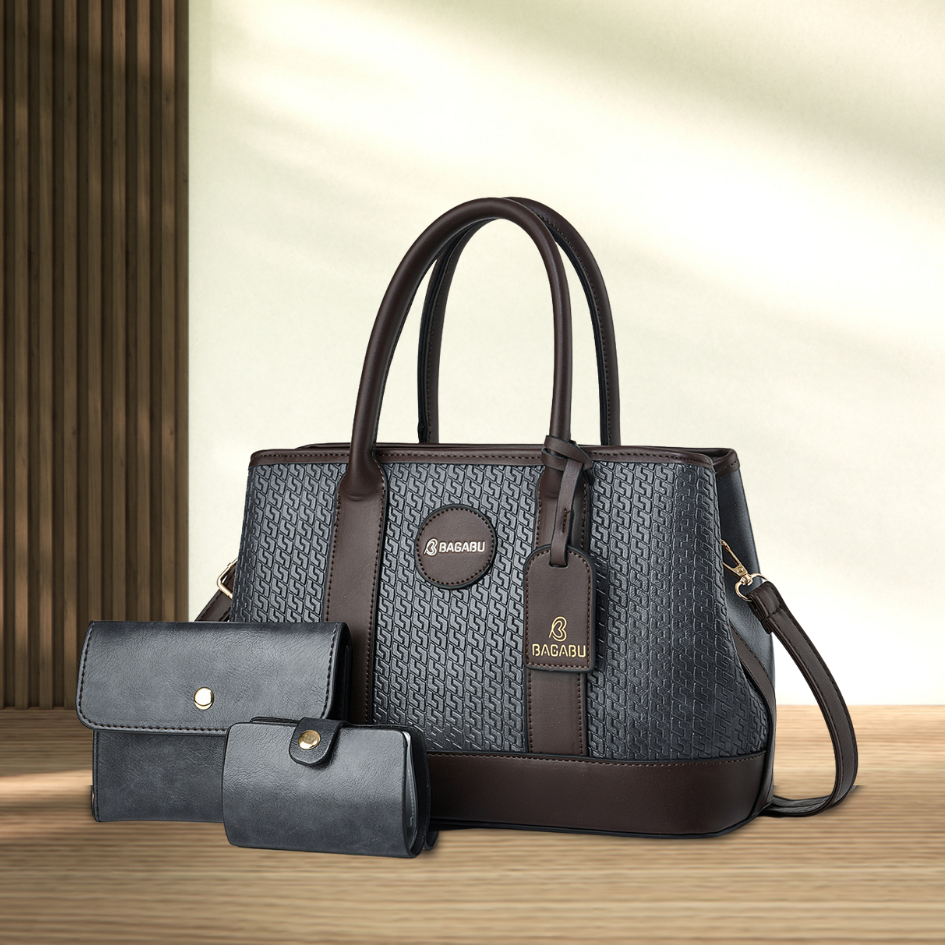 The Grain Premium Textured Handbag (grey)