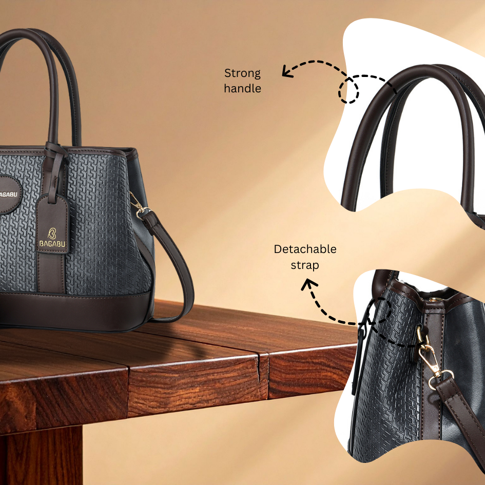The Grain Premium Textured Handbag (grey)