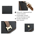 Amor Vegan Leather Shoulder Bag (Black)