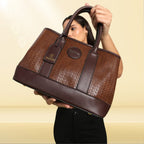 The Grain Premium Textured Handbag (coffee)