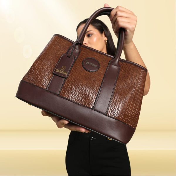 The Grain Premium Textured Handbag (coffee)
