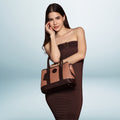 The Grain Premium Textured Handbag (nude pink)