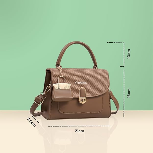 The Charm Luxury Black Handbag (khakhi)