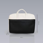 Apex PU Leather Laptop Bag with Strap (Black)