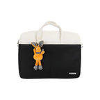 Apex PU Leather Laptop Bag with Strap (Black)