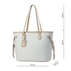 Elara Vegan Leather Tote Bag (Grey)