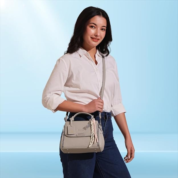 Xena mini Premium vegan leather handbag (grey)