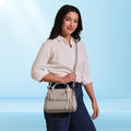 Xena mini Premium vegan leather handbag (grey)