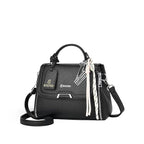 Xena mini Premium vegan leather handbag (dark black)
